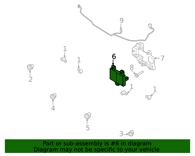 Ford M2DZ9E731A Distance Sensor 2021 Ford Bronco OEM Ford Parts