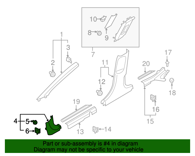 20172020 Hyundai Elantra Cowl Trim 85824F3000TRY QuirkParts