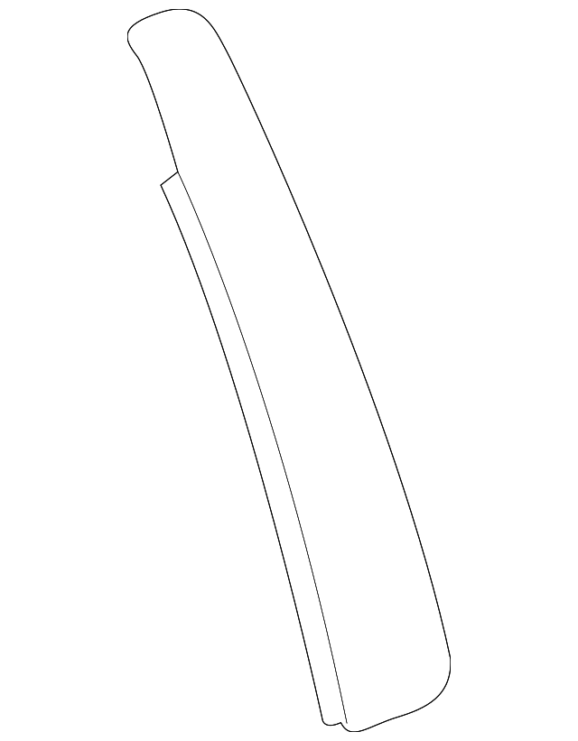 Front Passenger Side Door Window Frame Rear Applique - GM (92288492)