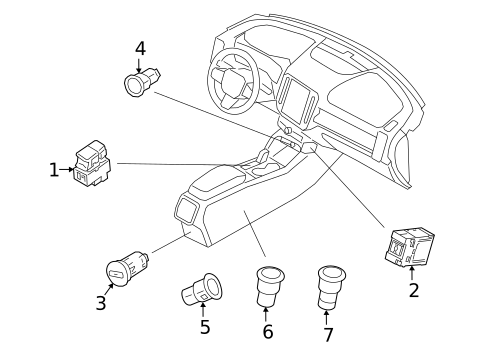 Center Console for 2022 Volvo XC40 #1