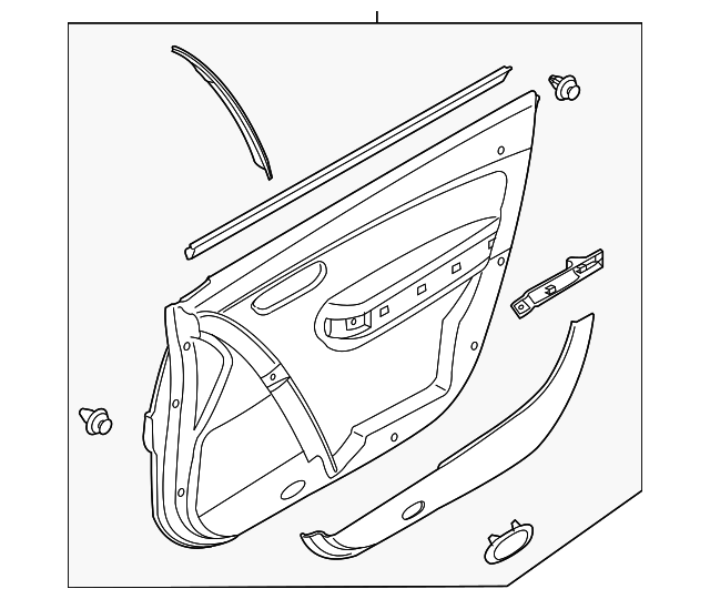 20132015 Mazda CX9 Door Trim Panel Driver's Side (LH) TK0768460C