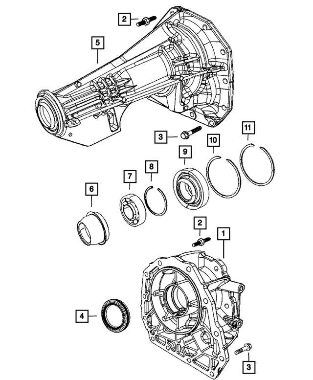 20012020 Mopar Transmission Rear Extension Housing 52120081AA Mopar