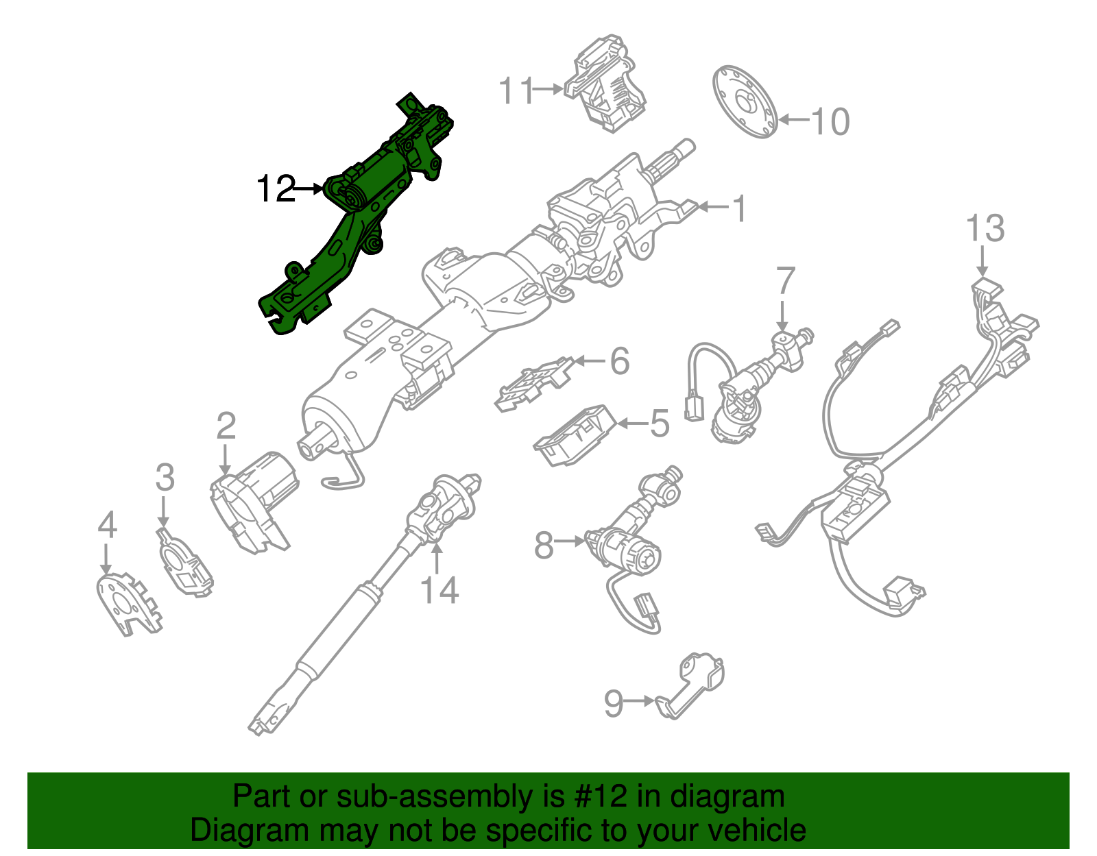 Automatic Transmission Control Lever Assembly - GM (84441496)