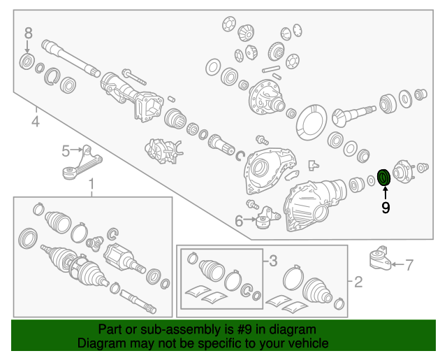 90311A0008 Pinion Seal 20072020 Toyota Tundra Lithia Toyota Parts
