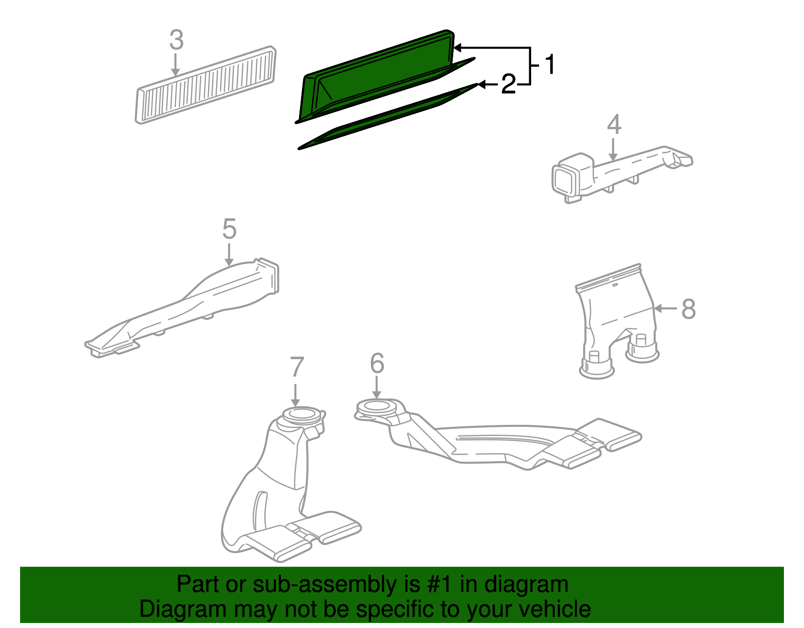 Housing Assembly, Pass Compt Air Fltr - GM (90583349)