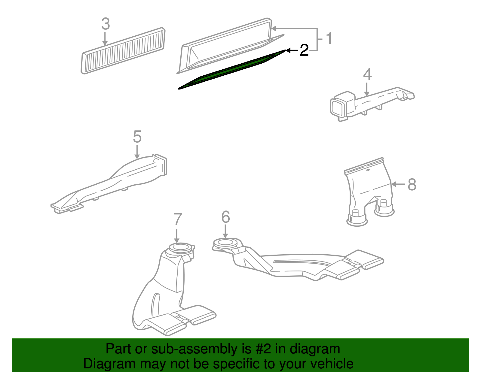 Seal, Pass Compt Air Fltr Hsg - GM (09179222)