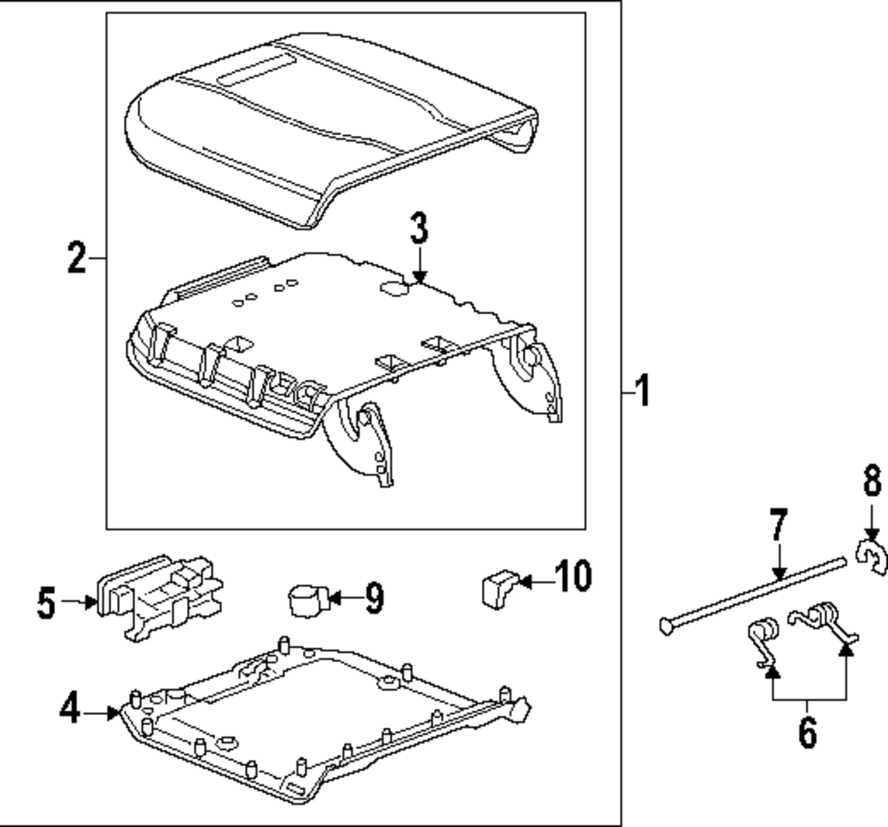 F Armrest - GM (87840038)