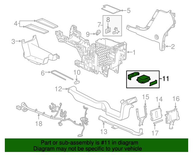 20162023 GM Accessory AC and DC Power Control Module 13438997 GM