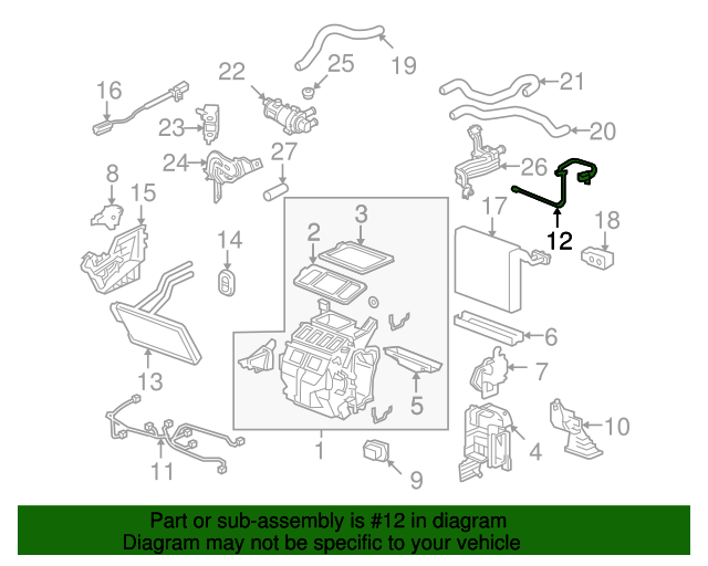 thumbnail image 2 of Genuine Honda AC Evaporator Sensor (80560-S5A-941) - OEM Replacement 2 of 11