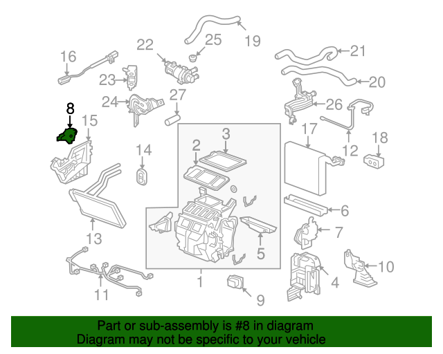 79160SNEA01 Motor Assembly Air Mix 20062011 Honda Genuine