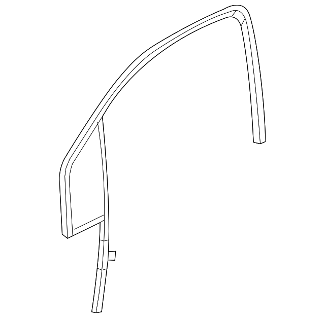 Driver Side Front Door Window Weatherstrip - Buick (94518427)