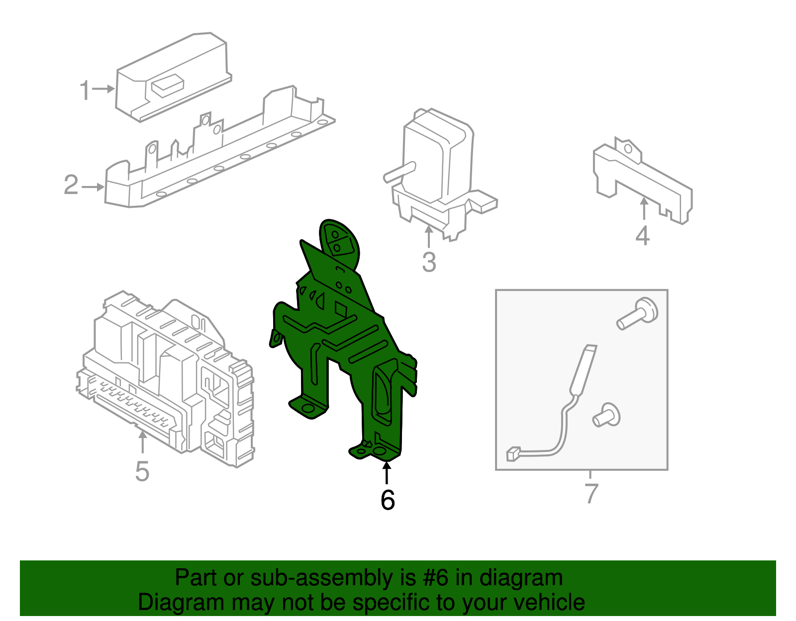 Junction Block Bracket - Ford (GJ7Z-14A254-A)