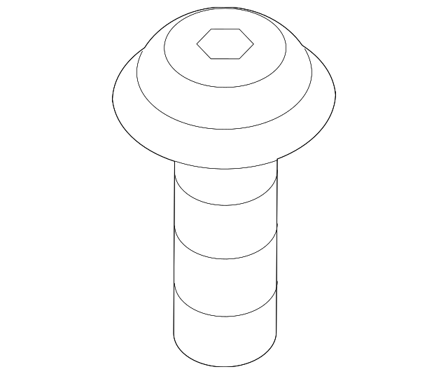 Engine Cover Screw - Volkswagen (N-104-514-08)