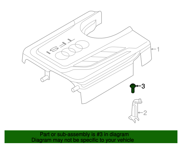Engine Cover Screw N-104-514-08
