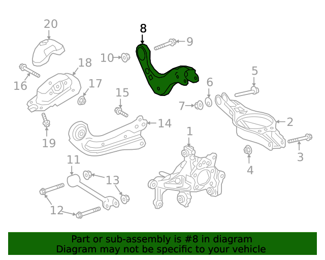 20192023 Lexus Upper Control Arm 4877006010 Longo Lexus