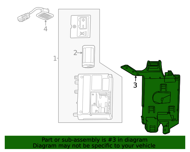 20202023 Chevrolet Corvette Communication Interface Module Bracket