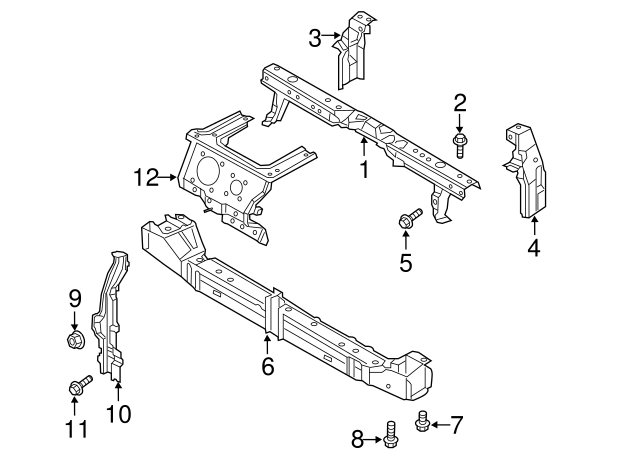 2013-2017 Nissan LEAF Mount Bracket 62550-3NF0A | Parts for Nissans