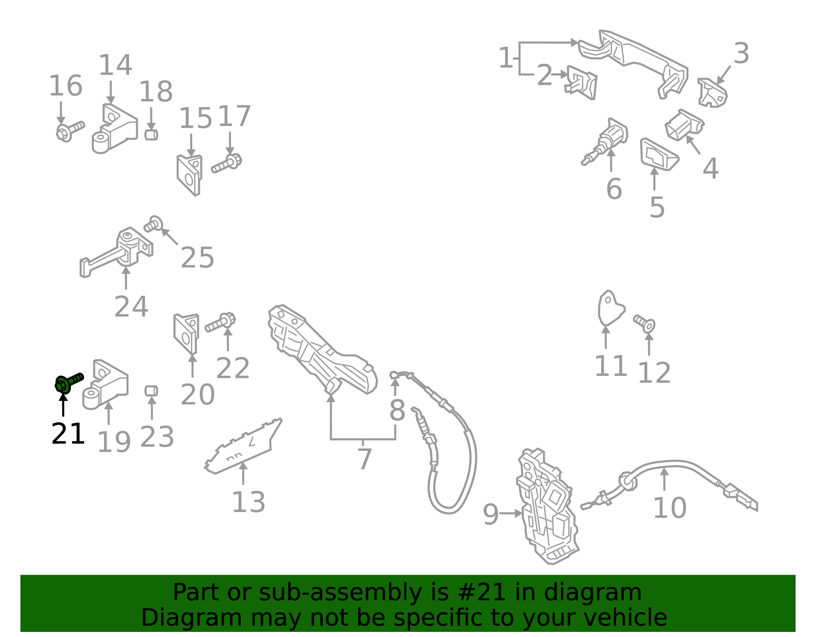Door Hinge Bolt - Volkswagen (N-912-637-01)