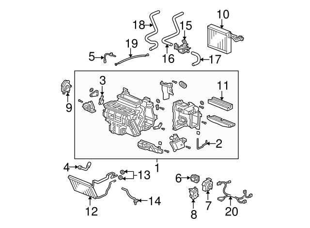 2004-2008 Acura TSX Control Valve 79710-SDC-A01 | Acura Automotive Parts