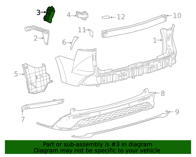 2021-2024 Toyota Sienna Upper Retainer 52157-08020 | OEM Parts Online
