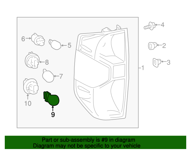 19972020 Toyota Bulb 9008498037 Lynch Toyota Auto Parts