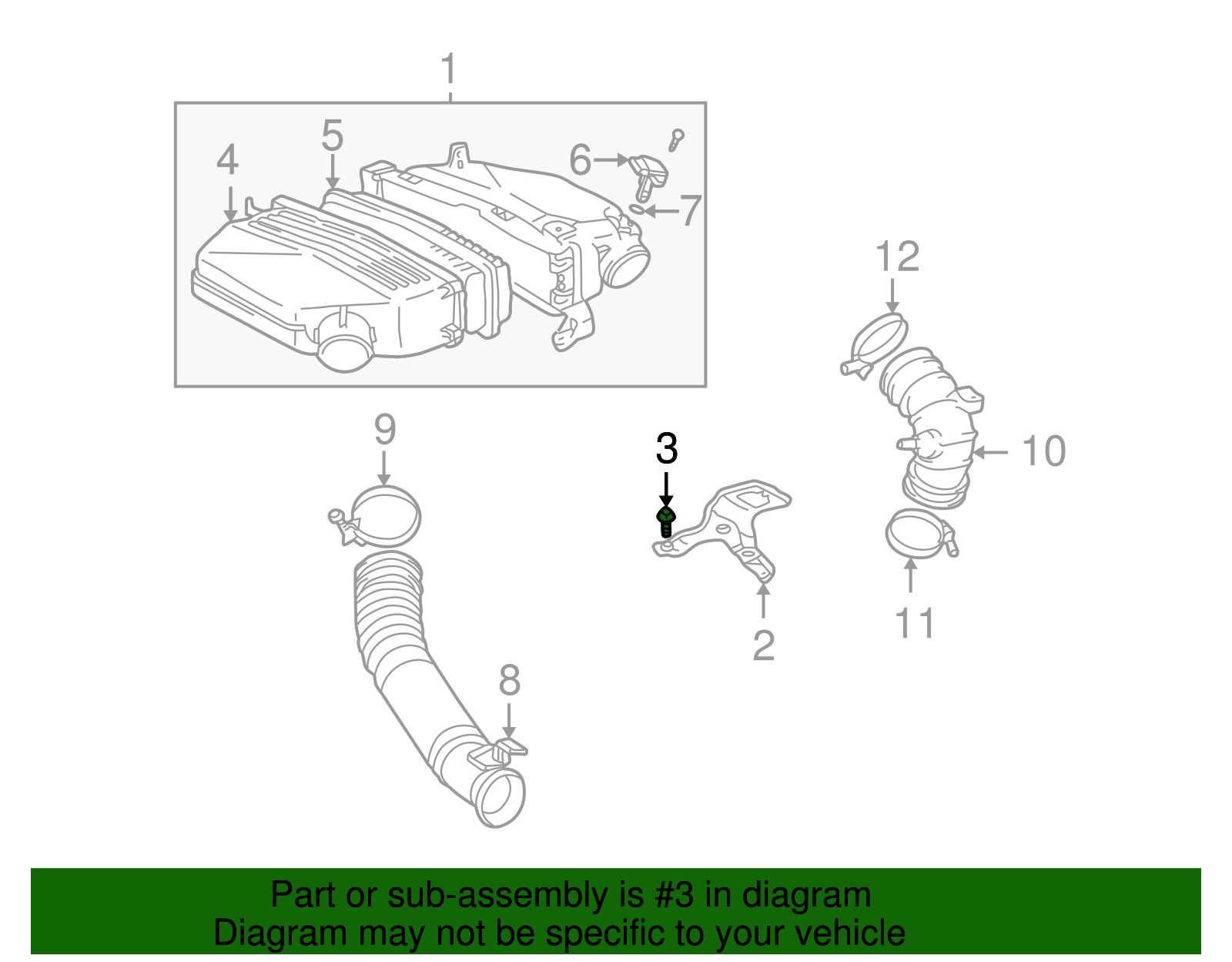 Air Filter Housing Bolt - Toyota (90119-A0110)