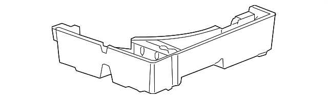 Jet Black Driver Side Load Floor Front Trim Panel Support - GM (95130657)