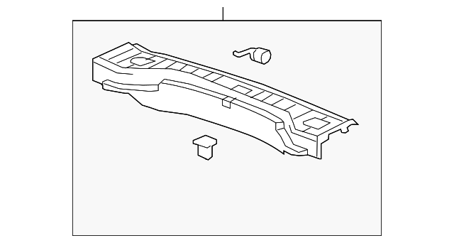 Medium Titanium Load Floor Panel Rear Extension Panel - GM (95297830)