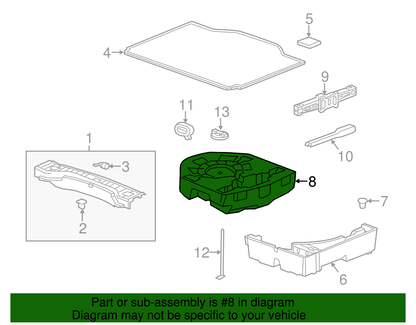 Storage Compartment - GM (95164352)