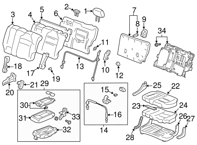 Honda Genuine Seat Bracket Cover 81357-S9V-A01ZA Honda Genuine Seat Bracket Cover 81357-S9V-A01ZA