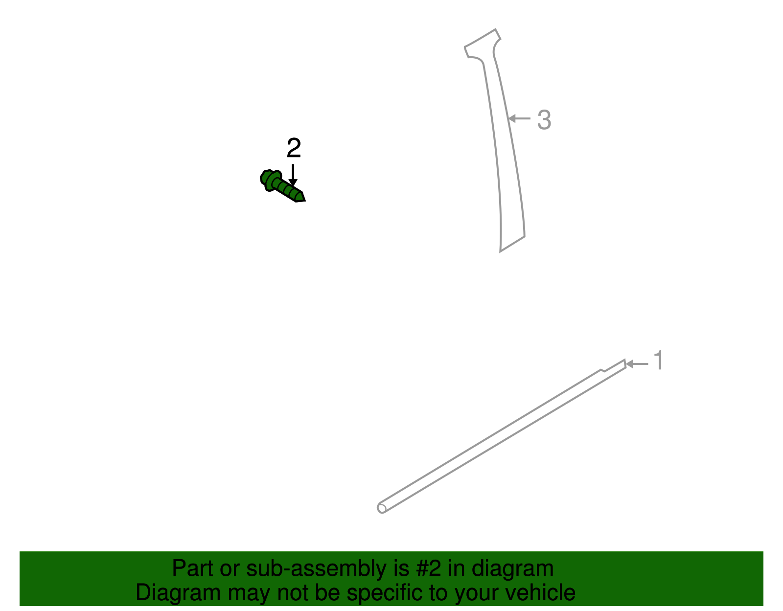 Side Door Bolt - GM (94520619)