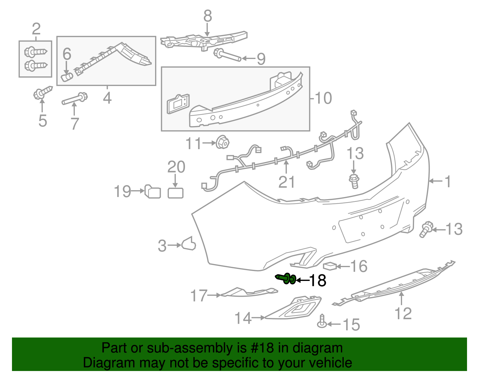 Impact Bar Rivet - GM (90414659)