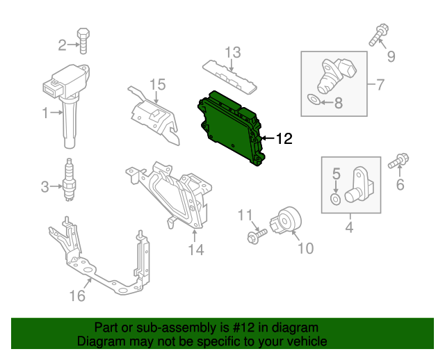 PZY618881C Module Powertrain Control Werner Mazda Parts