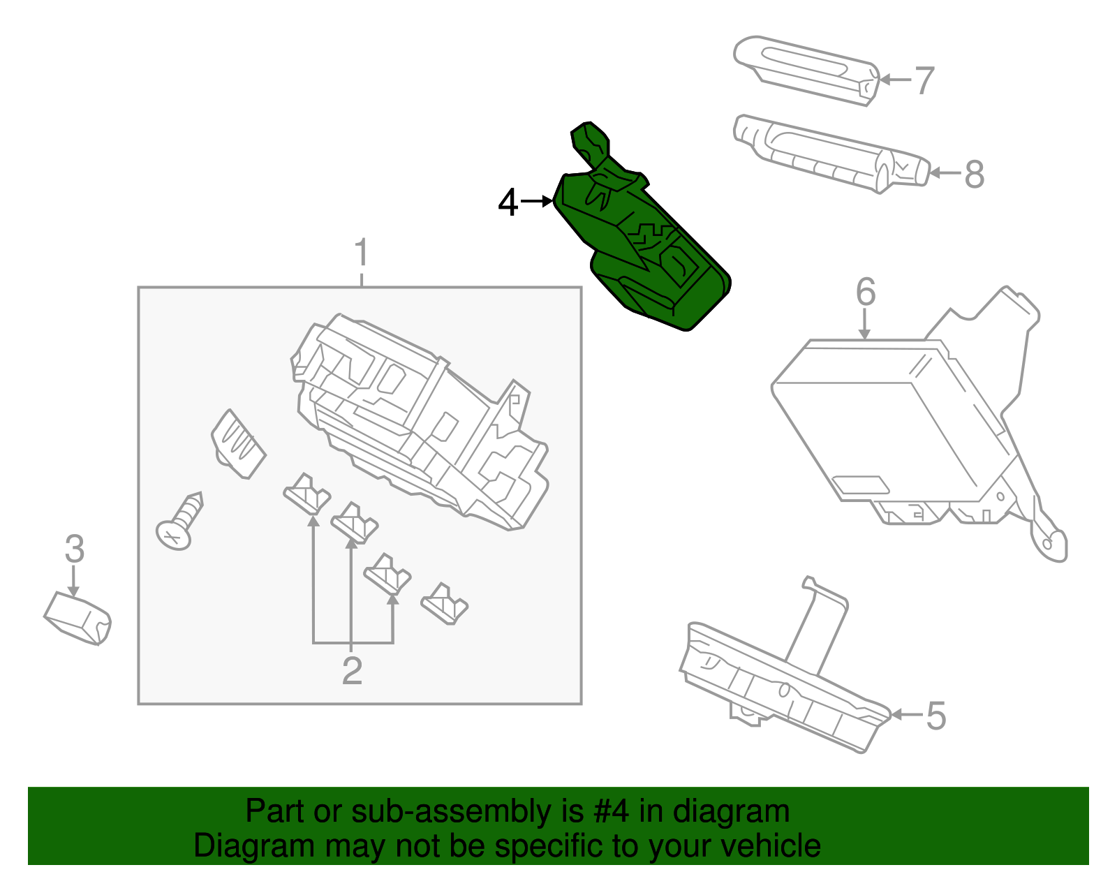 Used Honda Accord Front Safety Sensor Module - OEM Part #77930-T2A-A01 For 2013-2017 Models, Good Working Condition