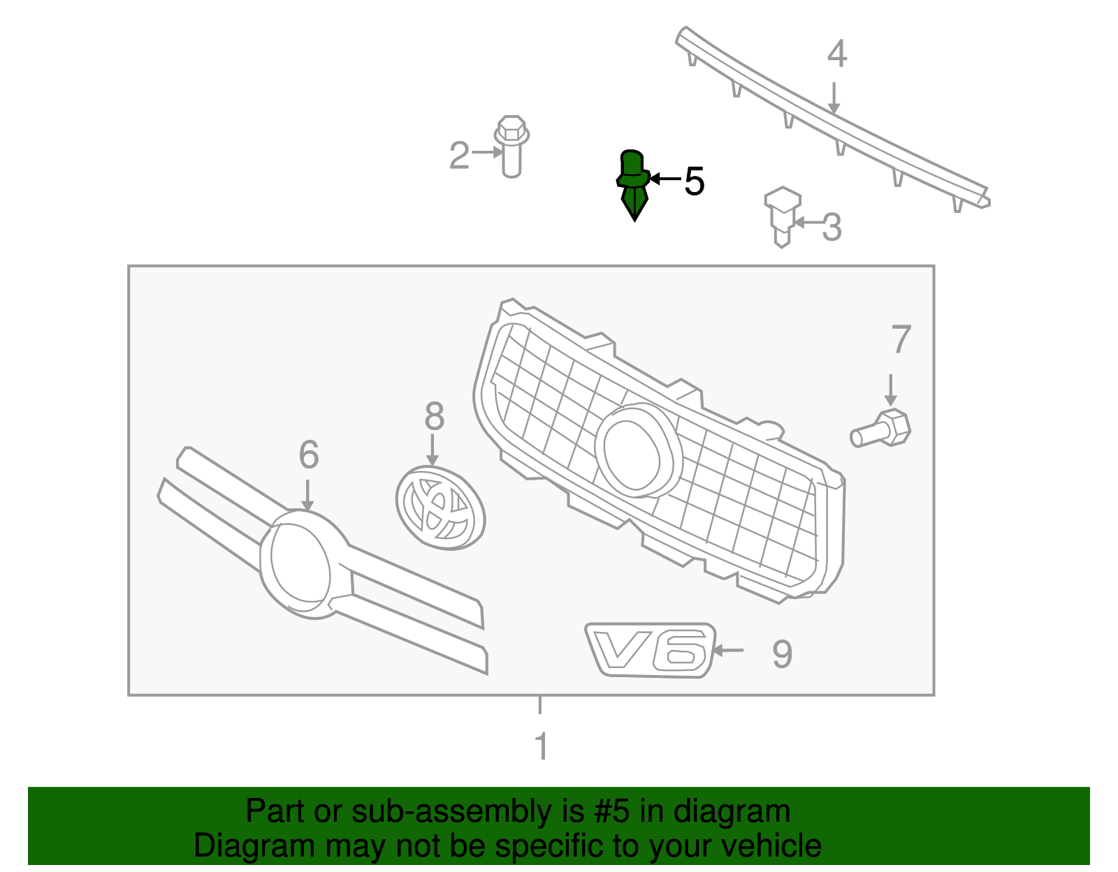 Cushion,  Hood,  Center - Scion (53384-0R010)