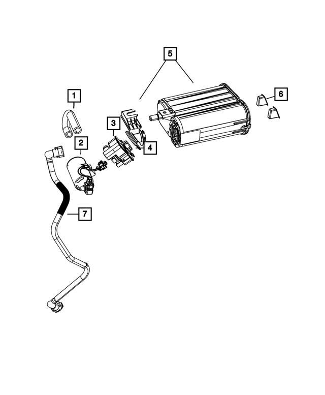 04578587AH Vapor Canister 20082010 Mopar Mopar Wholesale Parts