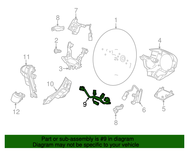 77901TX4A10 SubWire, Cable Reel 20132015 Acura My Acura Parts