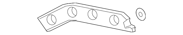 84169339 - Rear Driver Side Bumper Fascia Guide 2017-2024 Cadillac XT5 ...