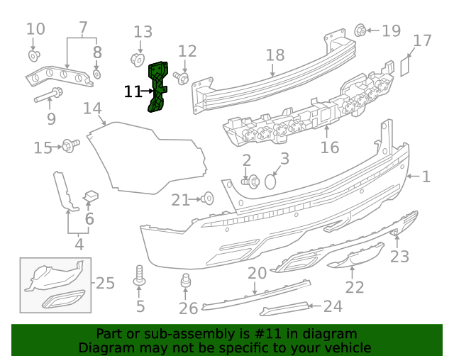 thumbnail interactive-video image 1 of Pair Of Front Bumper Brackets For Cadillac XT5 (2017-2023) – Evan-Fischer Direct Replacements 1 of 5