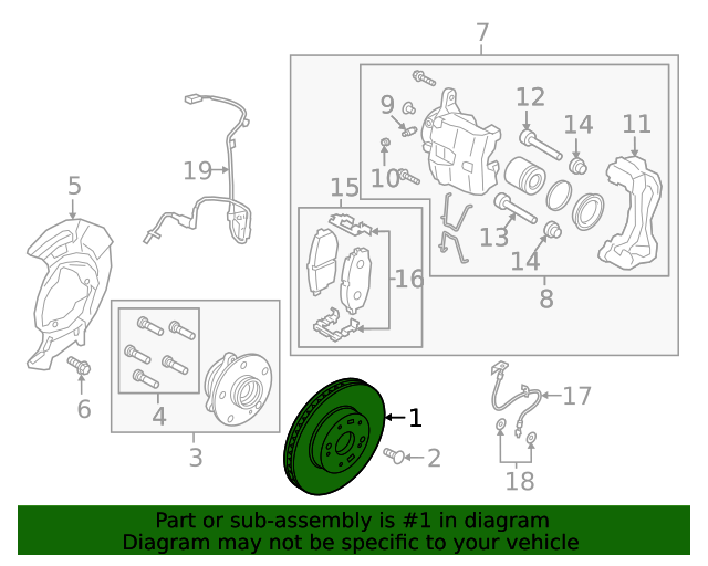 51712M7000 Disc Brake Rotor 20192024 Kia Forte Kia.Parts Store