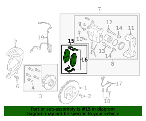 58101-M7A00 - Brake Pads Front 2019-2024 Kia Forte Kia.Parts Store