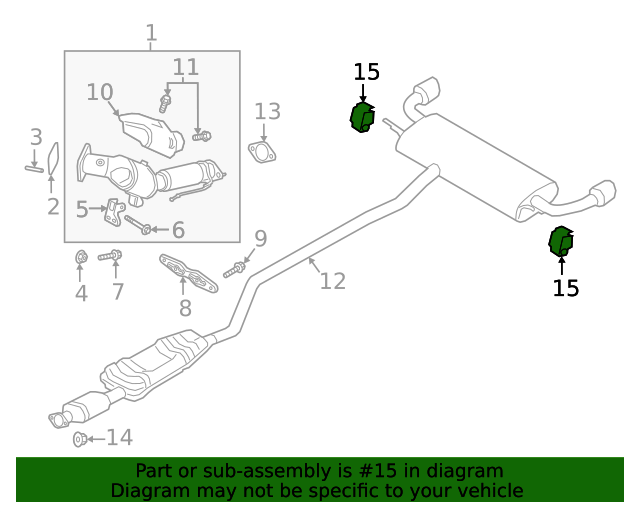 20152020 Ford Muffler & Pipe Insulator F2GZ5A262A