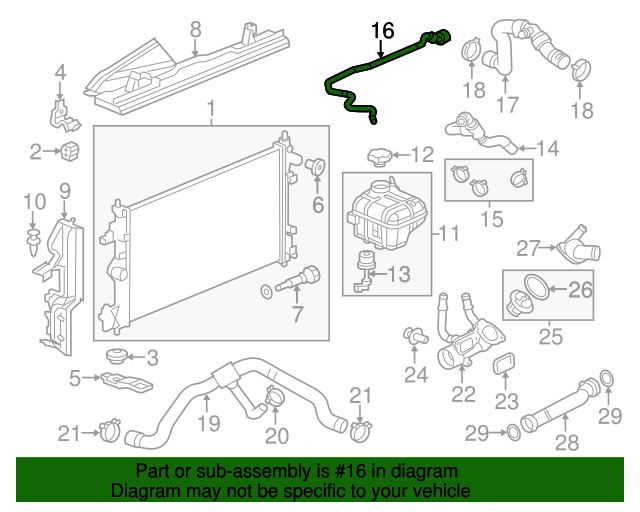 20972727 - Coolant Hose Order Euro Parts