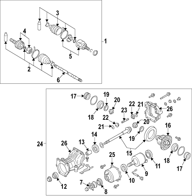 381204N500 Rear Pinion Bearing 20032021 Nissan World OEM Parts