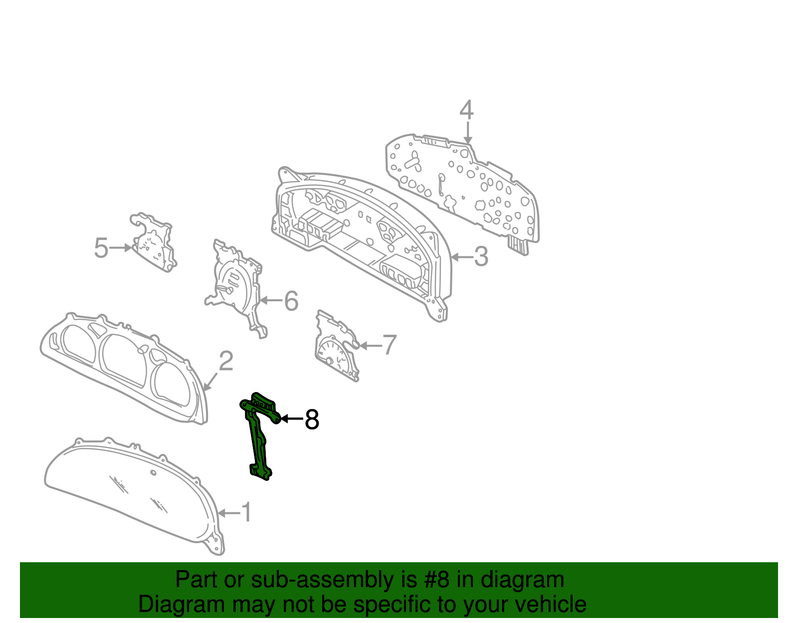 Shift Indicator - Ford (YF1Z-7A110-AA)