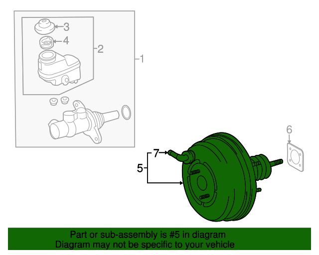 20092012 Toyota RAV4 Brake Booster 446100R011 Toyota Parts Center