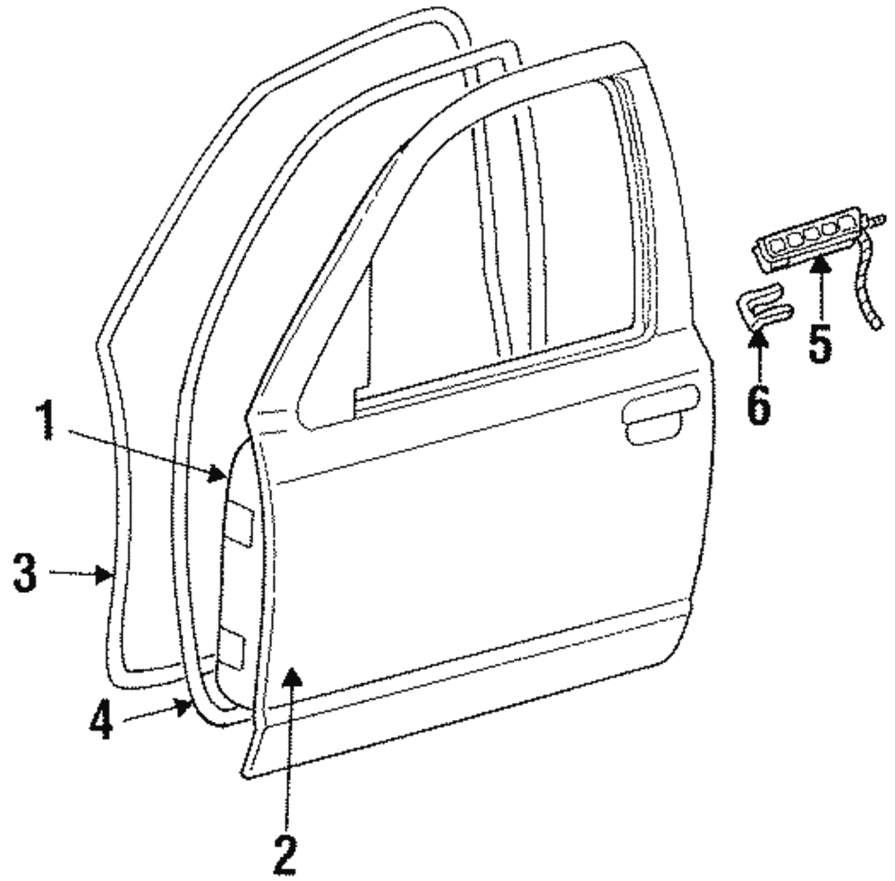 Door Shell - Ford (YW7Z-5420124-AA)