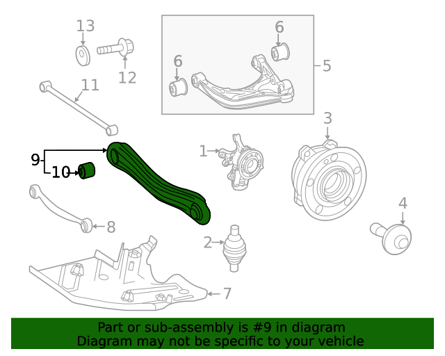 20202023 MercedesBenz Rear Lateral Arm 1673503700 MB OEM Parts