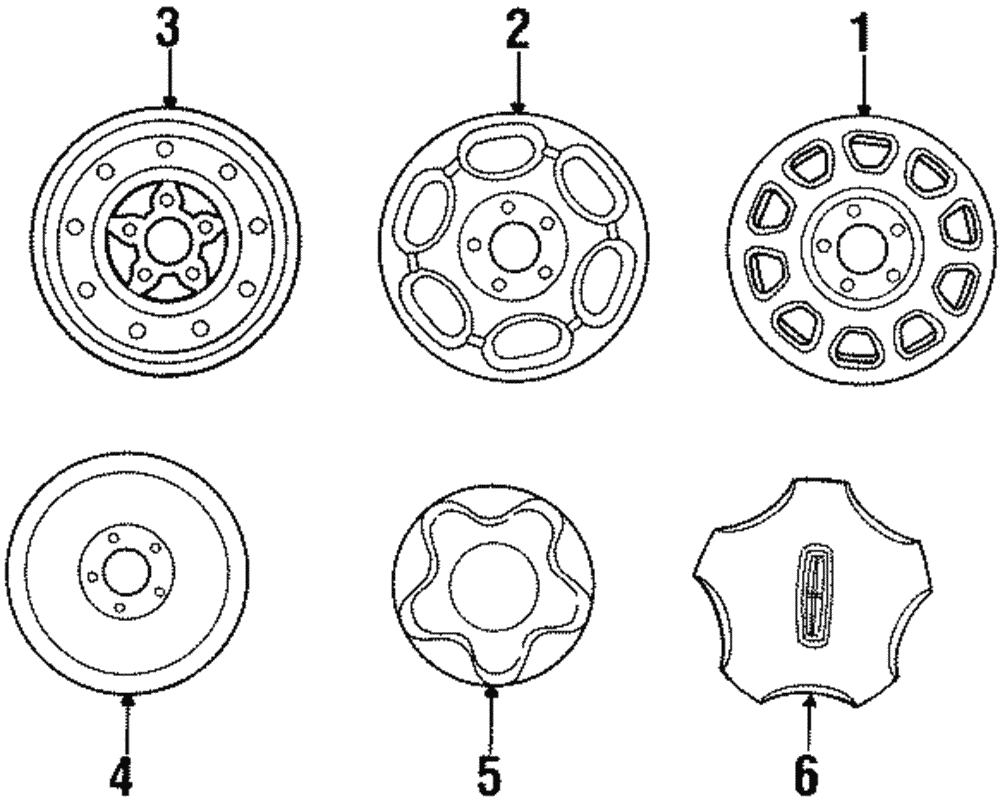 Wheel Cap - Ford (YL7Z-1130-BA)