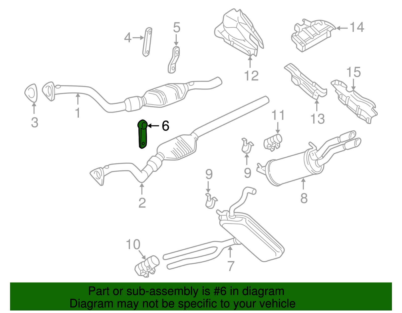 Converter & Pipe Plate - Volkswagen (8D0-253-267-M)